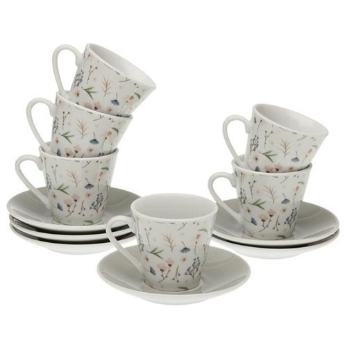 SET 6 TAZAS CAFE VERSA LILI C/PLATOS